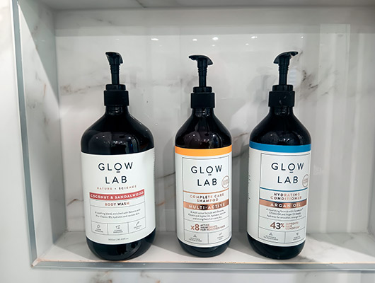 King room toiletries